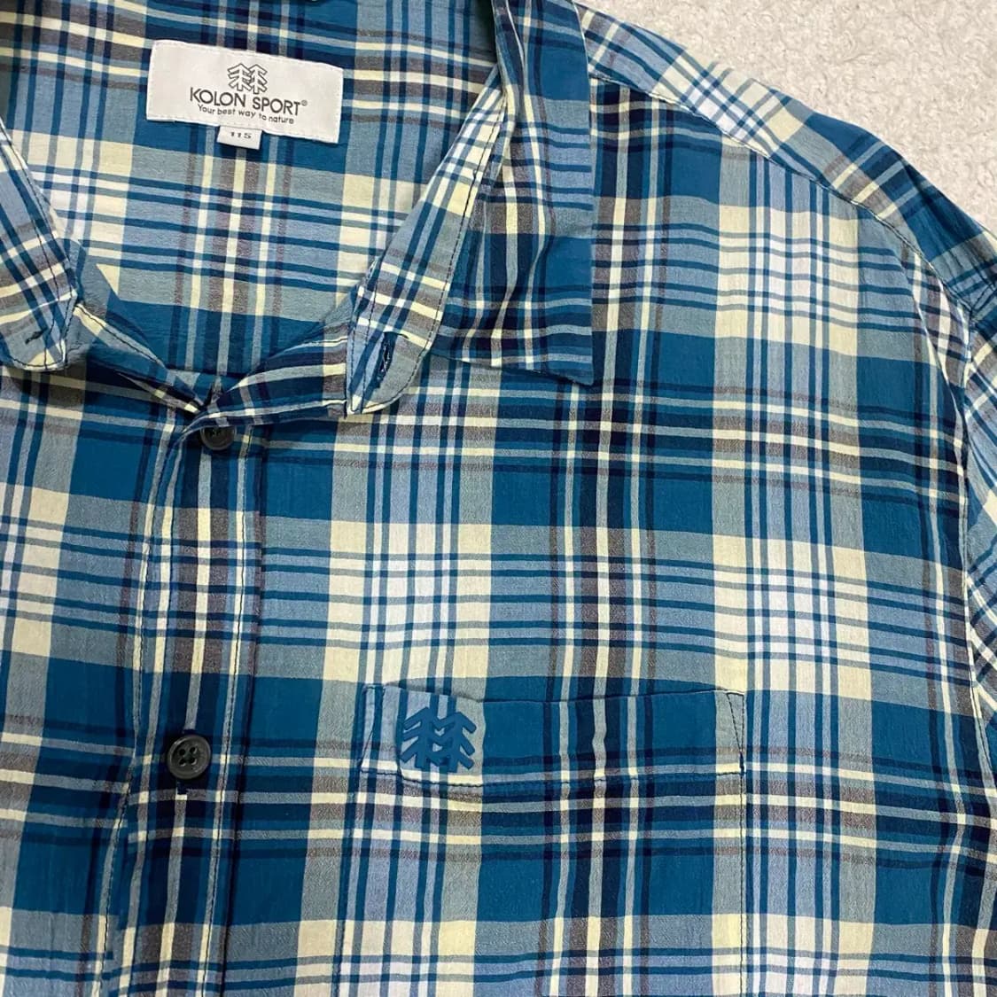 코오롱스포츠 셔츠 체크 상품이미지2