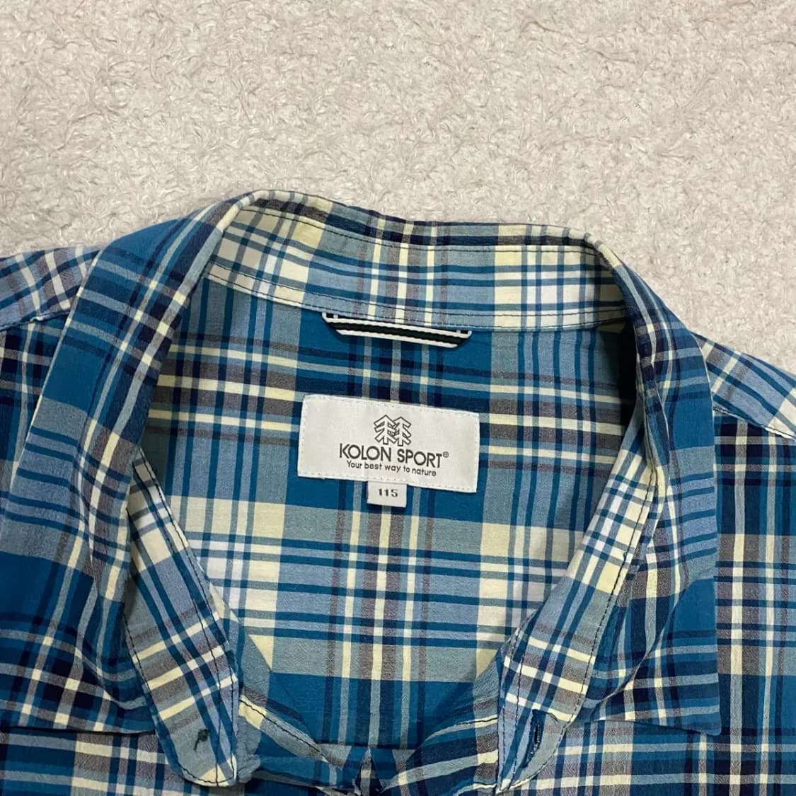 코오롱스포츠 셔츠 체크 상품이미지3