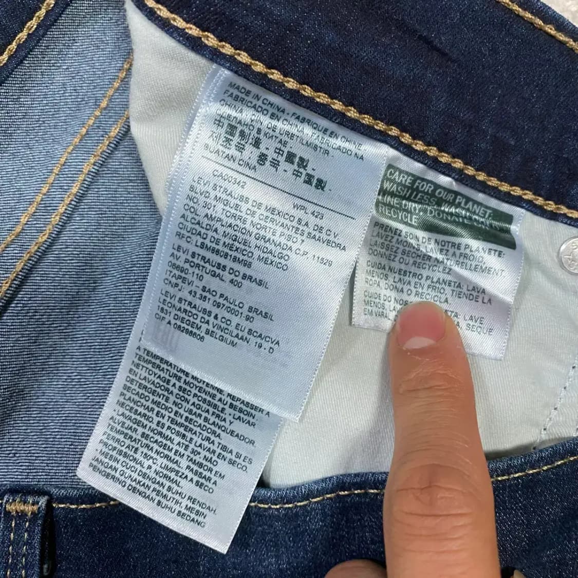 리바이스 청바지 데님 팬츠 여성 30인치 상품이미지3