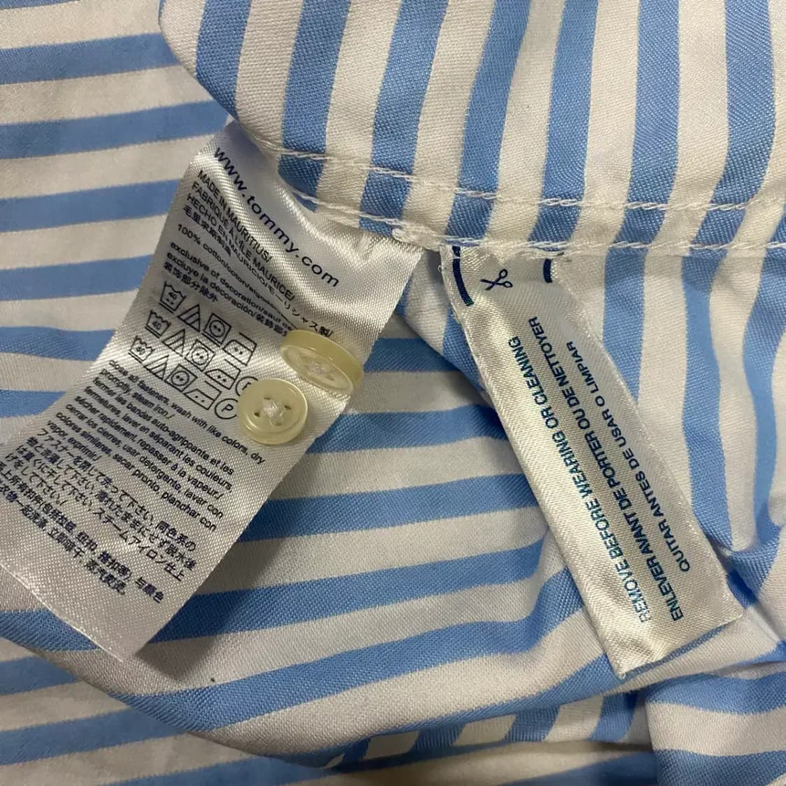 타미힐피거 셔츠 스트라이프 m 상품이미지4