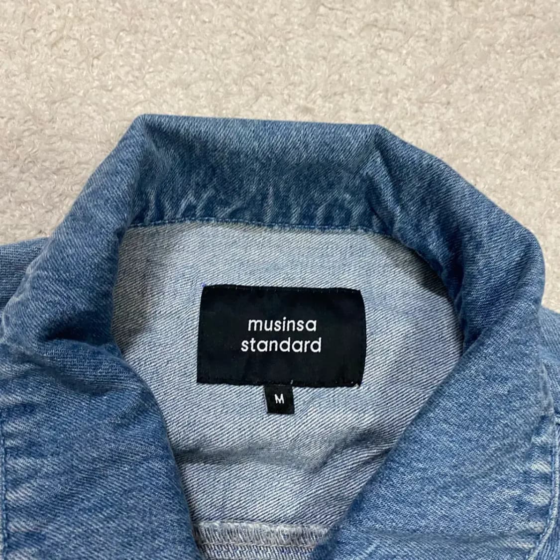 무신사스탠다드 데님 자켓 청자켓 m 상품이미지3