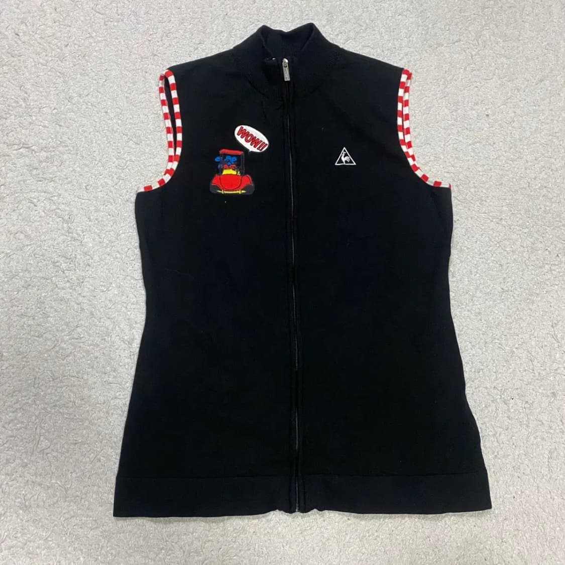 르꼬끄 니트 집업 조끼 여성 m 90 상품이미지1