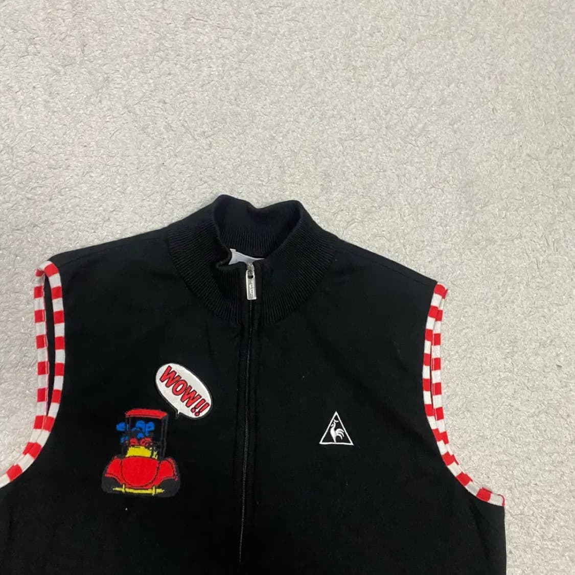 르꼬끄 니트 집업 조끼 여성 m 90 상품이미지2