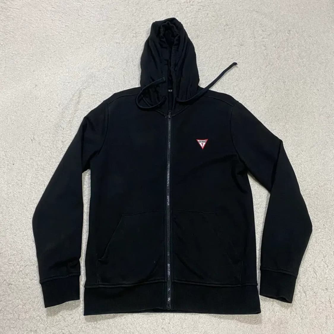 게스 후드집업 블랙 L 100 상품이미지1