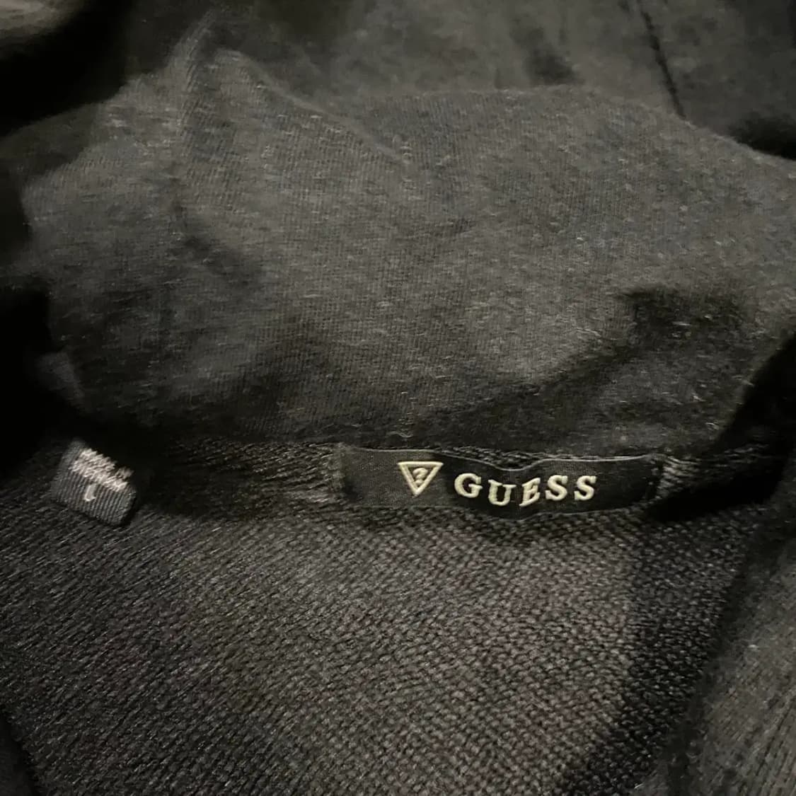 게스 후드집업 블랙 L 100 상품이미지3