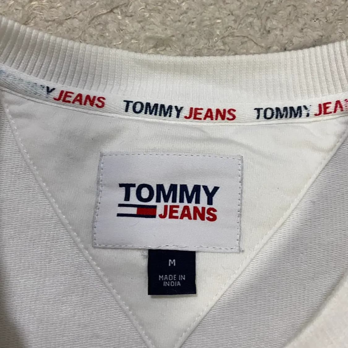 타미힐피거 맨투맨 화이트 m 상품이미지3