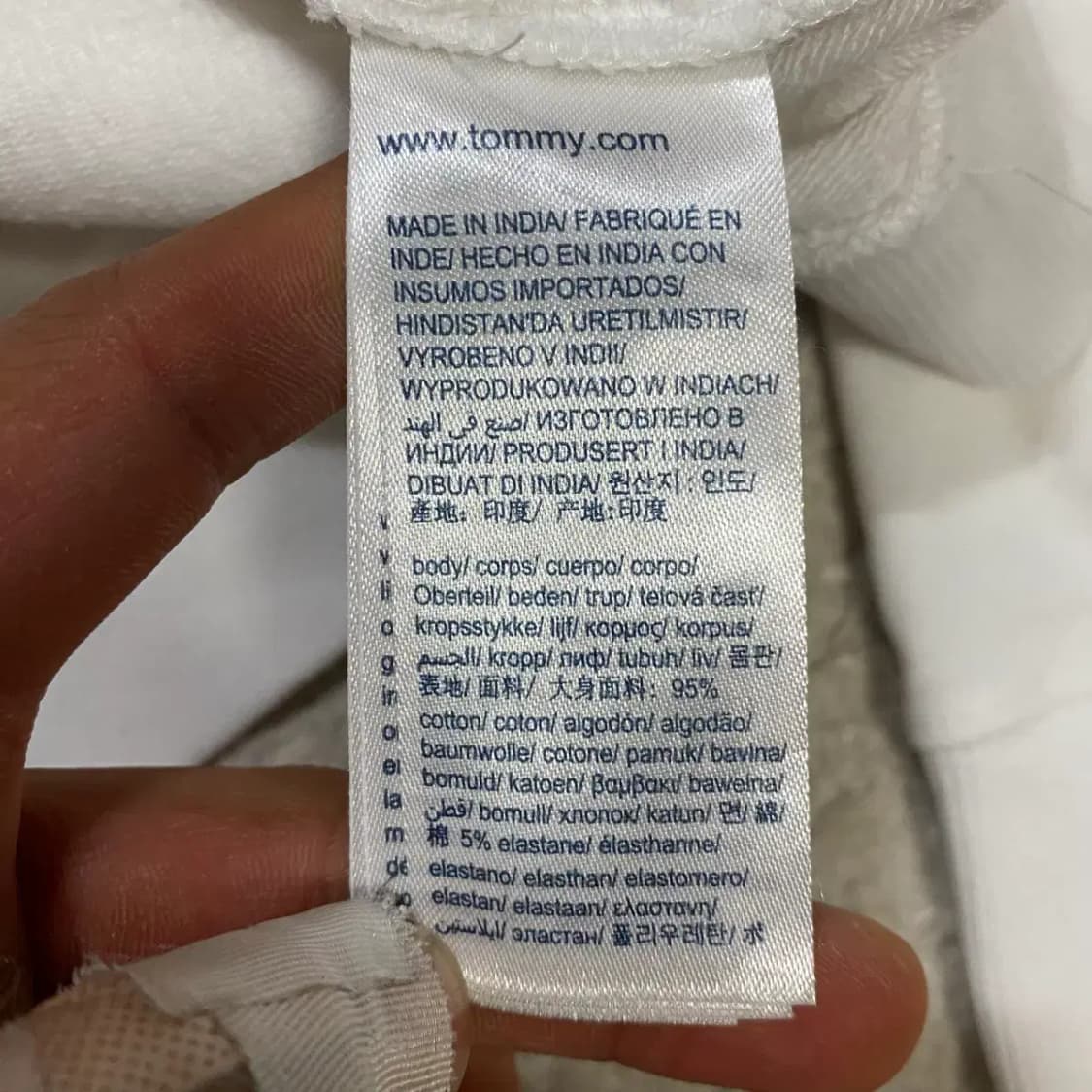 타미힐피거 맨투맨 화이트 m 상품이미지4