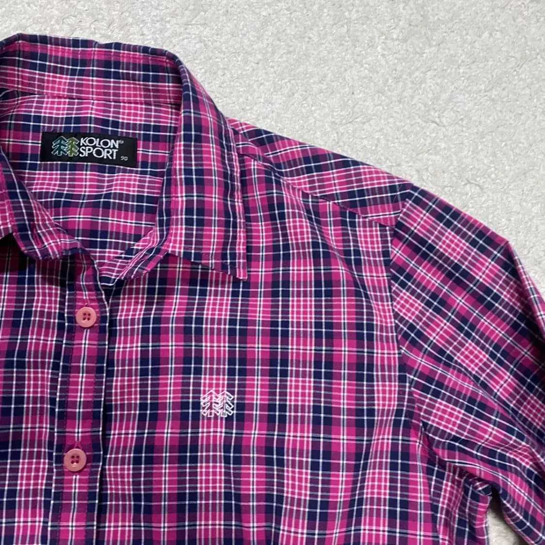 코오롱스포츠 셔츠 체크 여성 90 상품이미지2