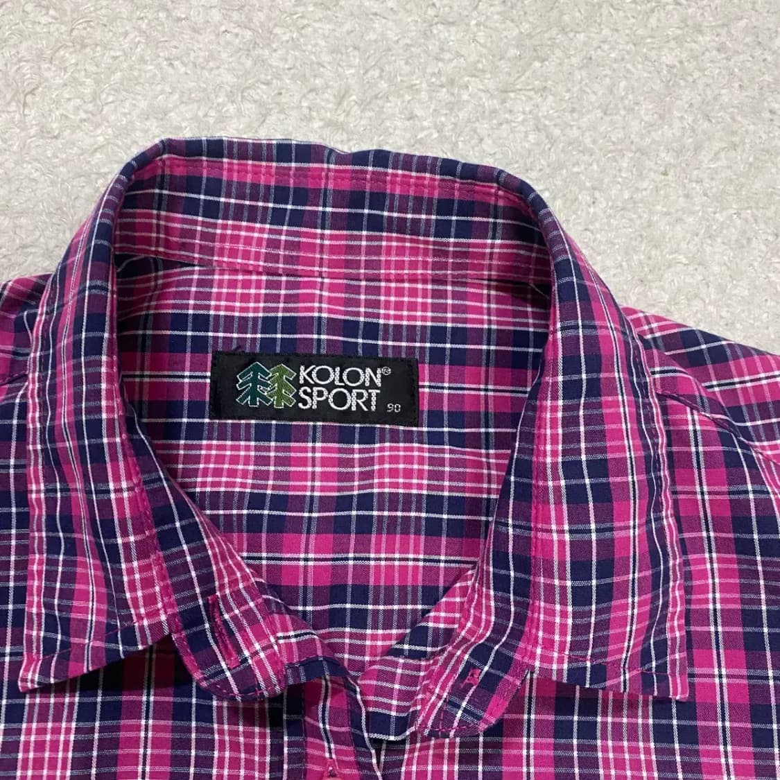 코오롱스포츠 셔츠 체크 여성 90 상품이미지3