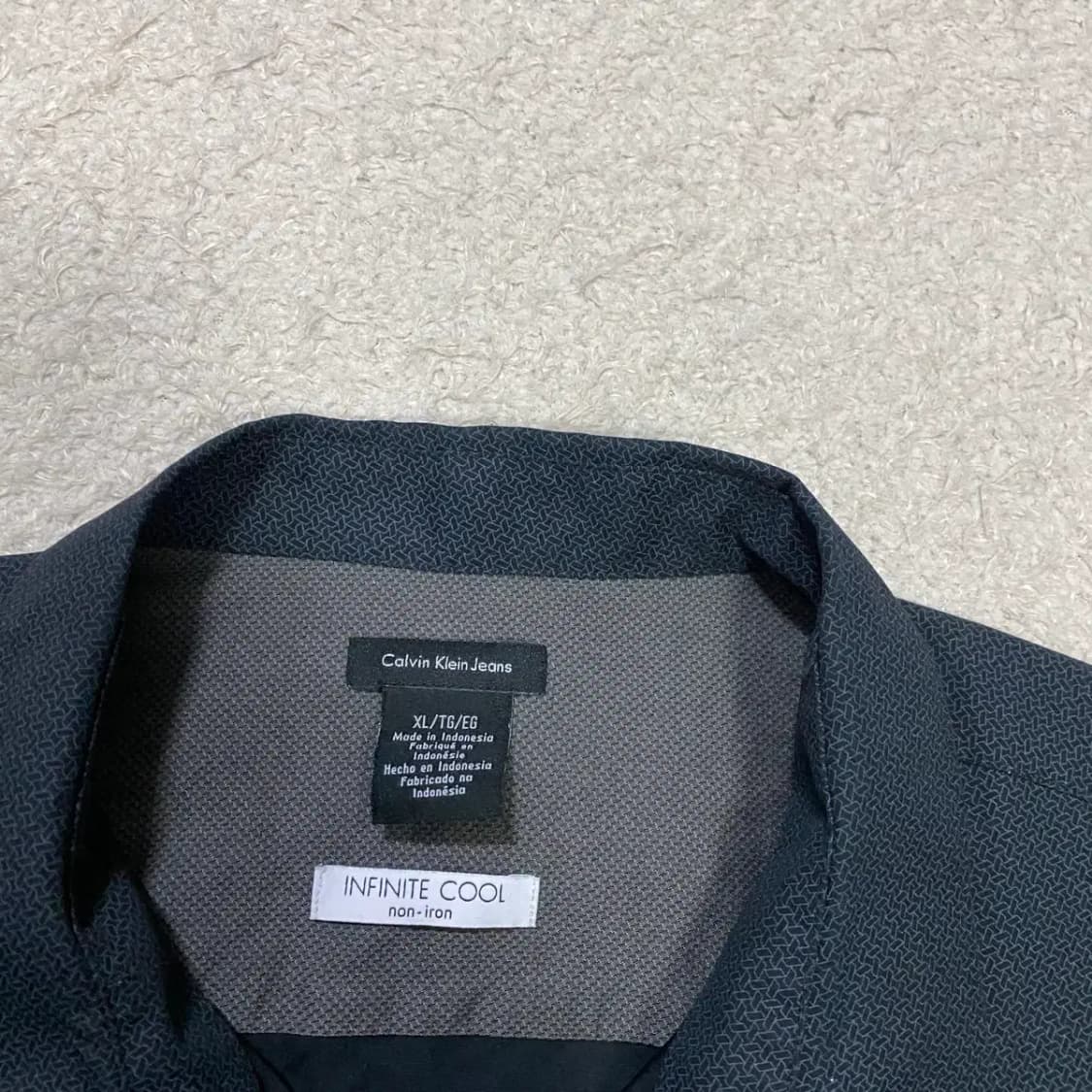 캘빈클라인 셔츠 블랙 XL 상품이미지3