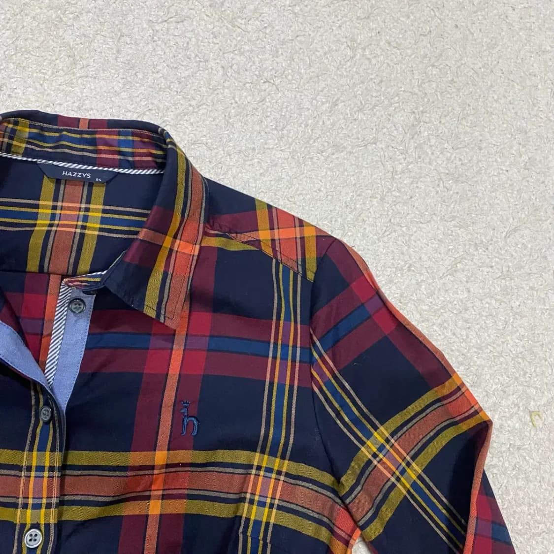 헤지스 셔츠 체크 여성 85 상품이미지2