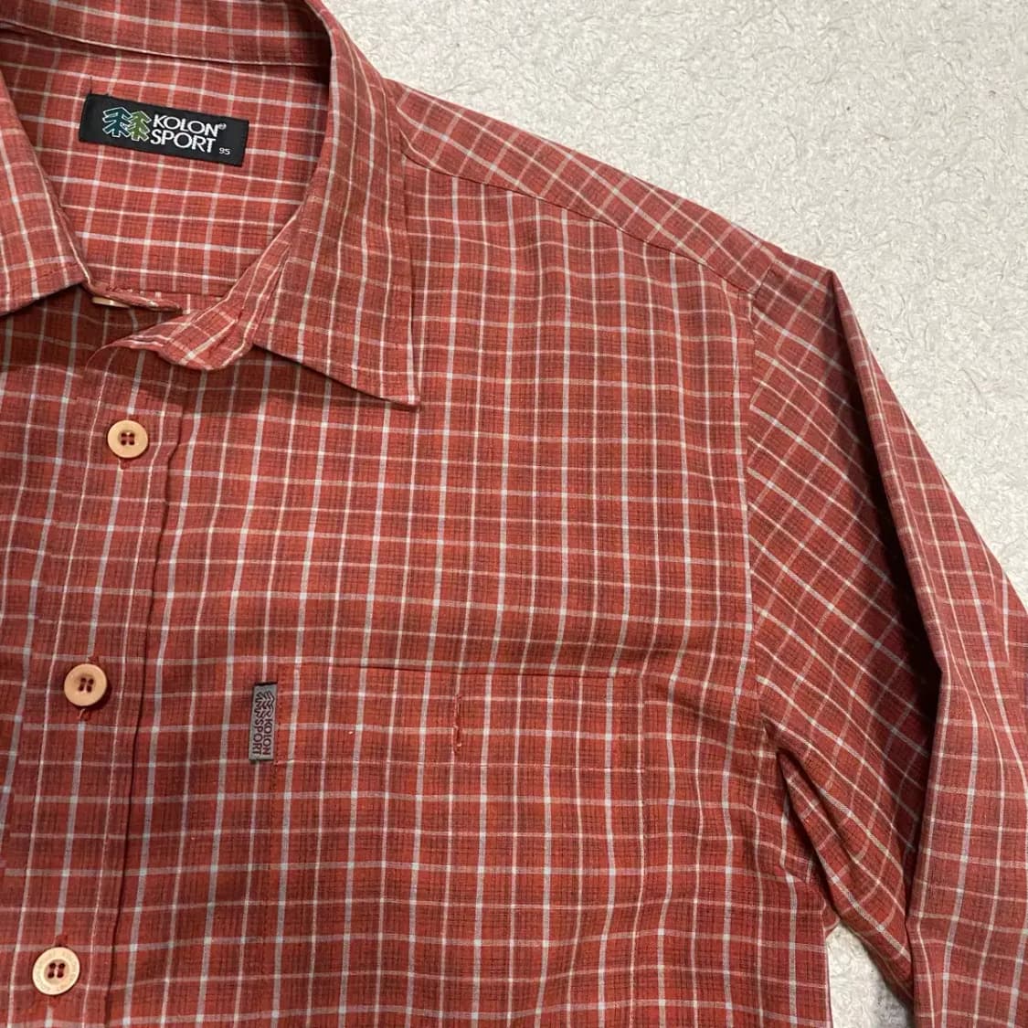 코오롱스포츠 셔츠 체크 m 95 상품이미지3