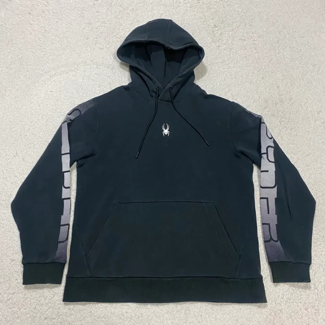 스파이더 후드티 블랙 L 100 상품이미지1