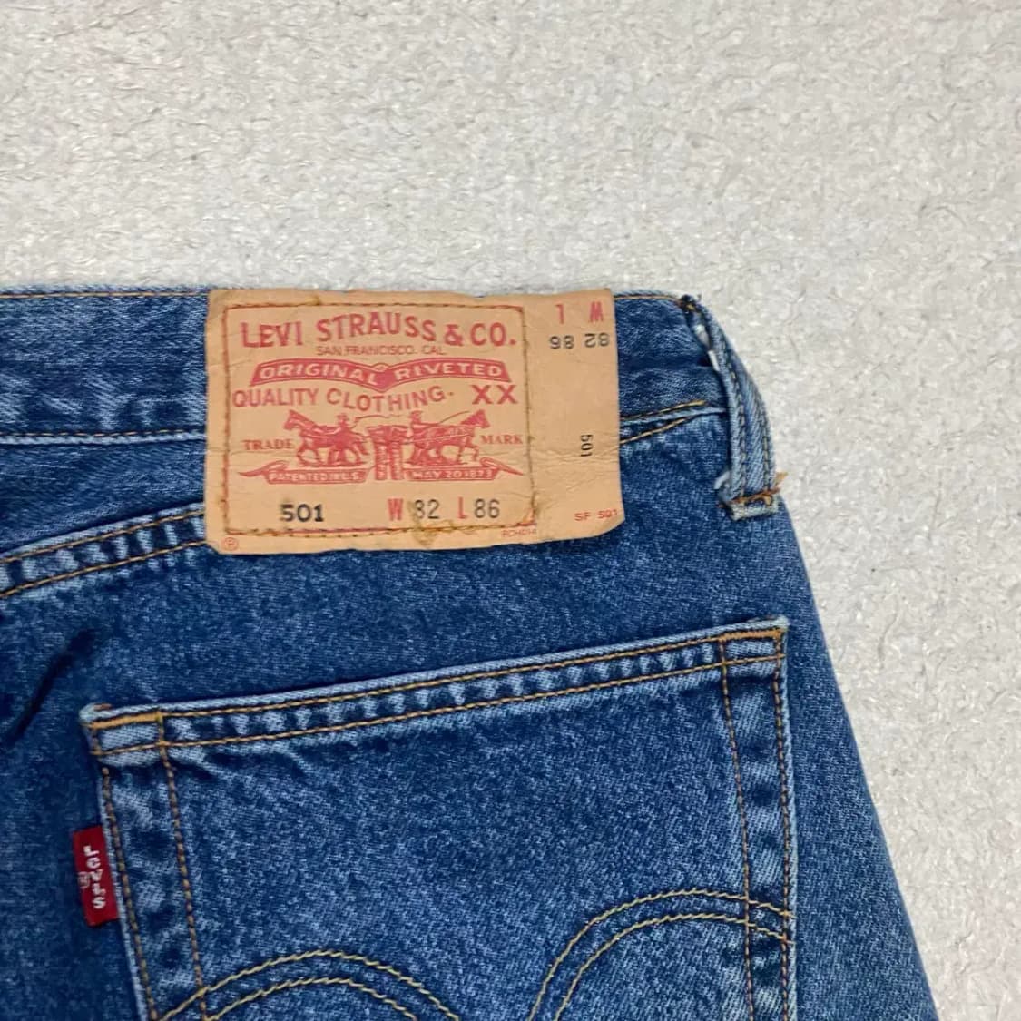 리바이스 501 청바지 데님 팬츠 27인치 상품이미지7