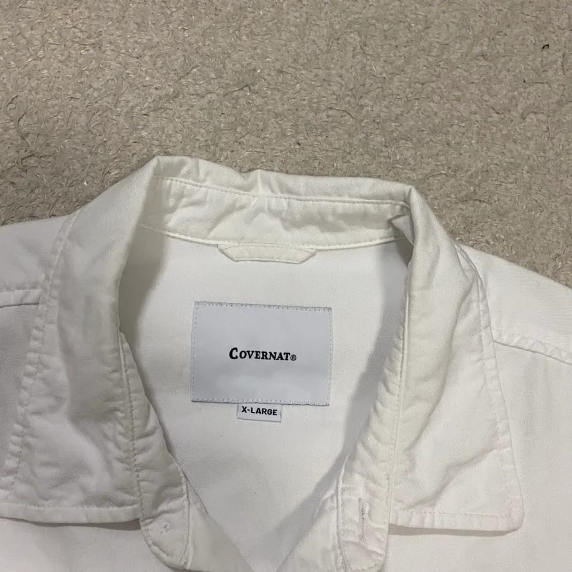 커버낫 셔츠 화이트 XL 상품이미지3
