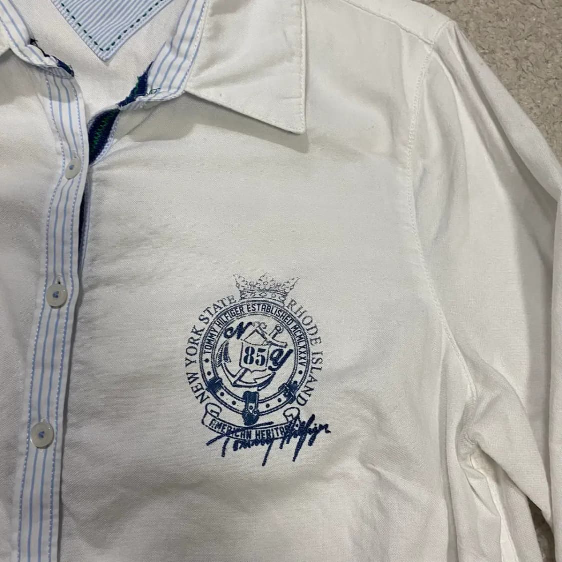 타미힐피거 셔츠 화이트 여성 6 상품이미지3