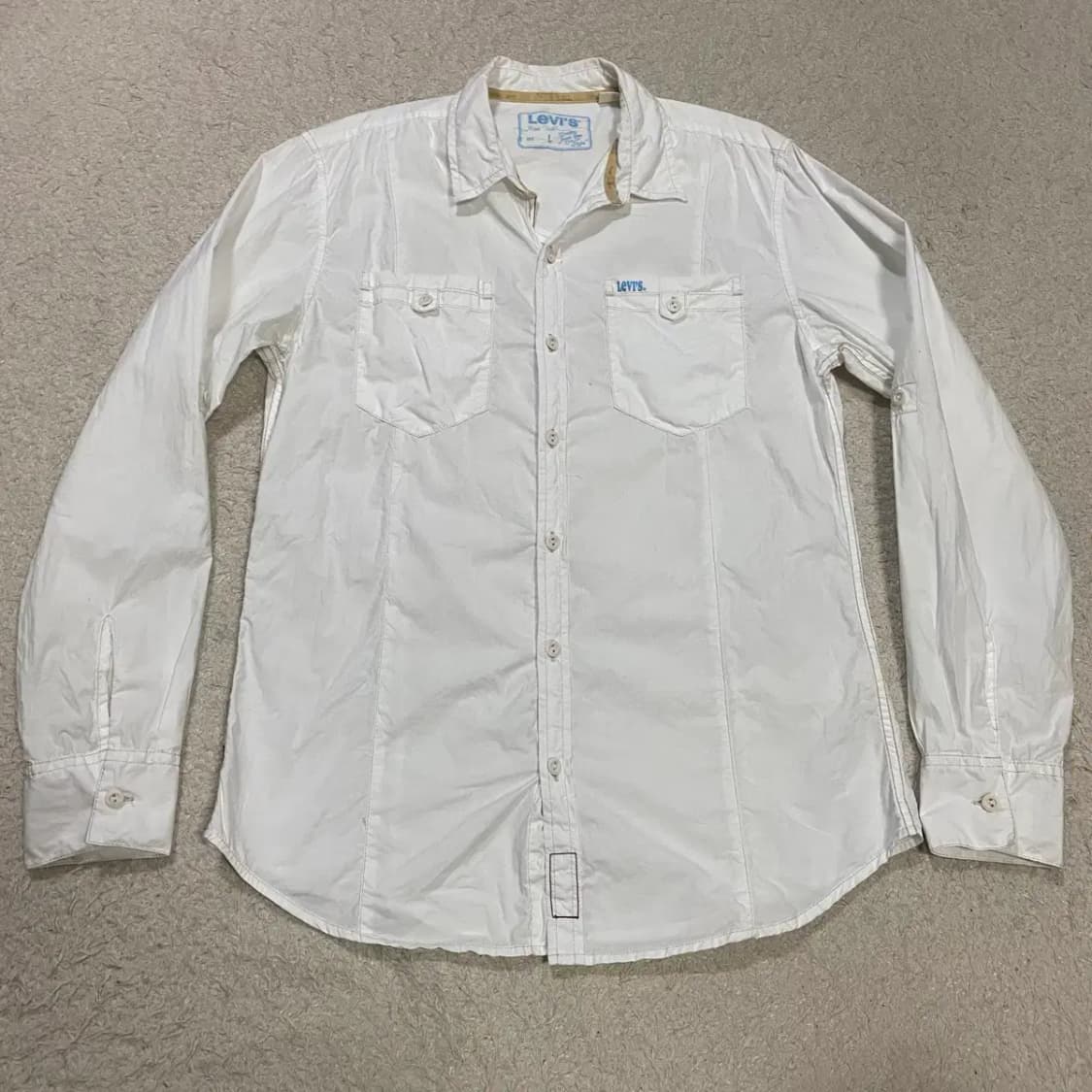 리바이스 셔츠 화이트 L 상품이미지1