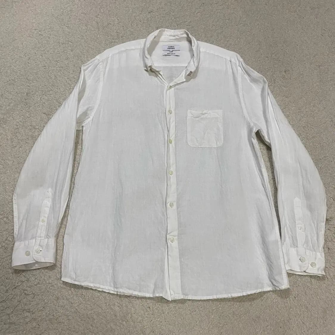 무신사 린넨 셔츠 화이트 L 상품이미지1