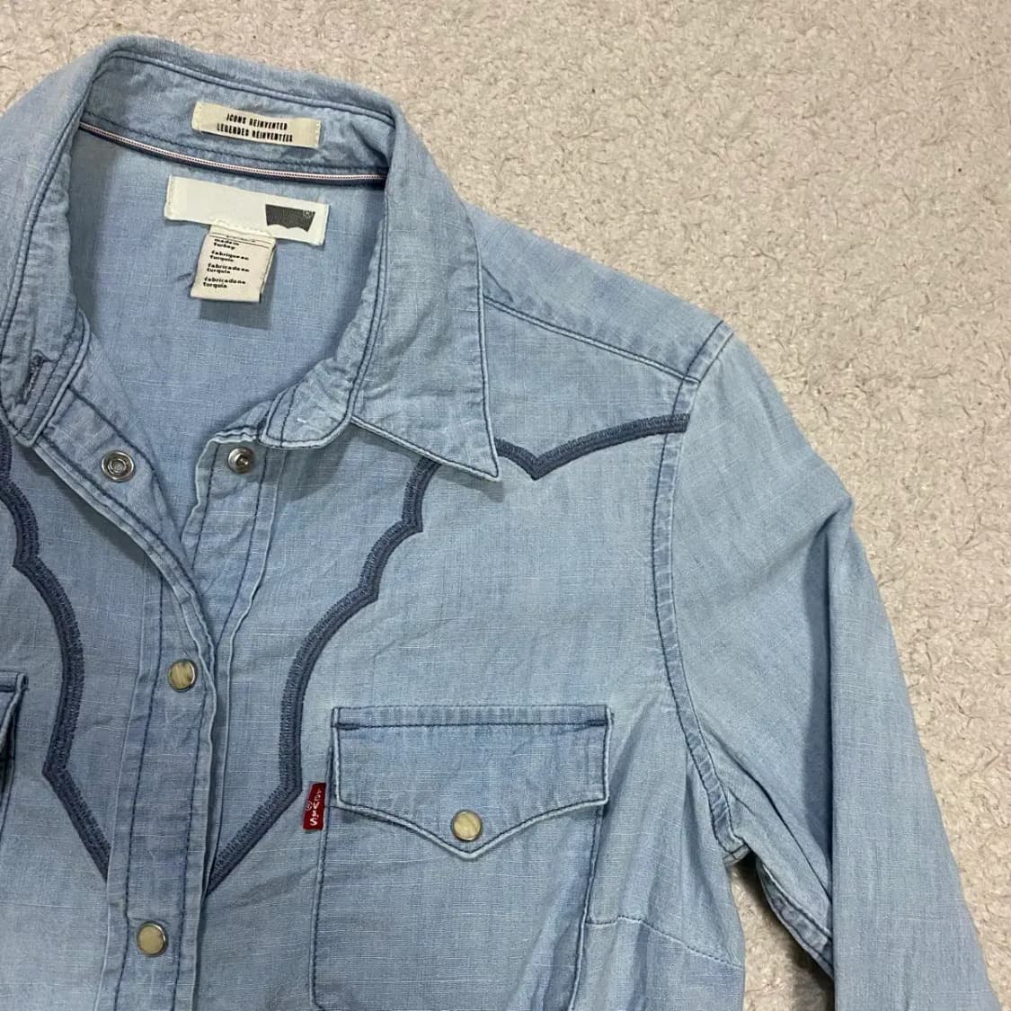 리바이스 데님 셔츠 여성 s 상품이미지2