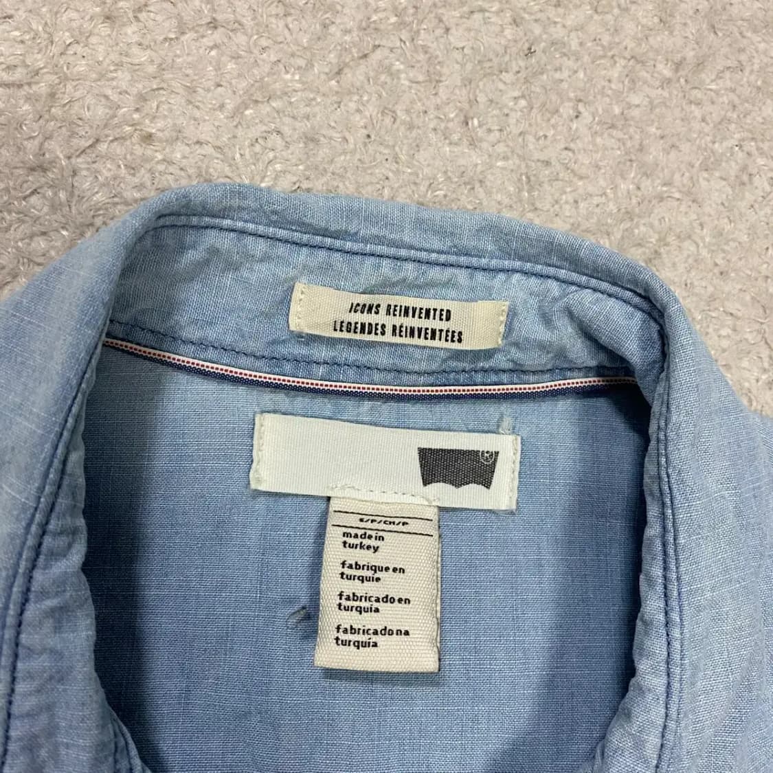 리바이스 데님 셔츠 여성 s 상품이미지3