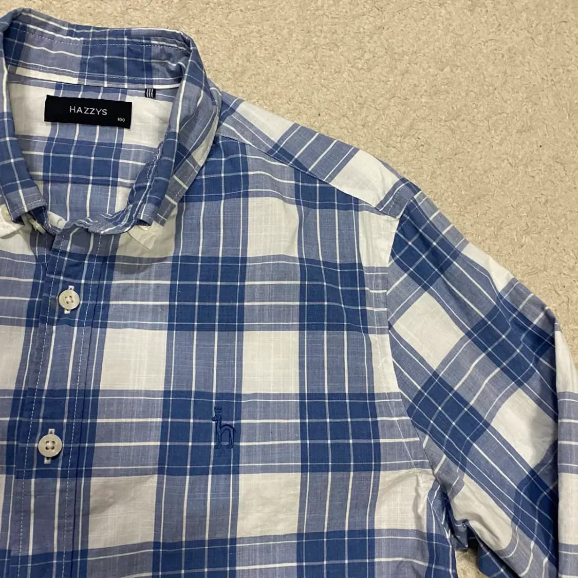 헤지스 셔츠 체크 100 상품이미지2