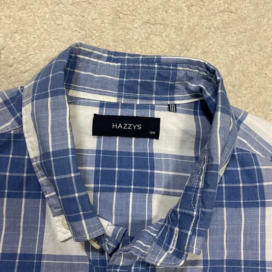 헤지스 셔츠 체크 100 상품이미지3