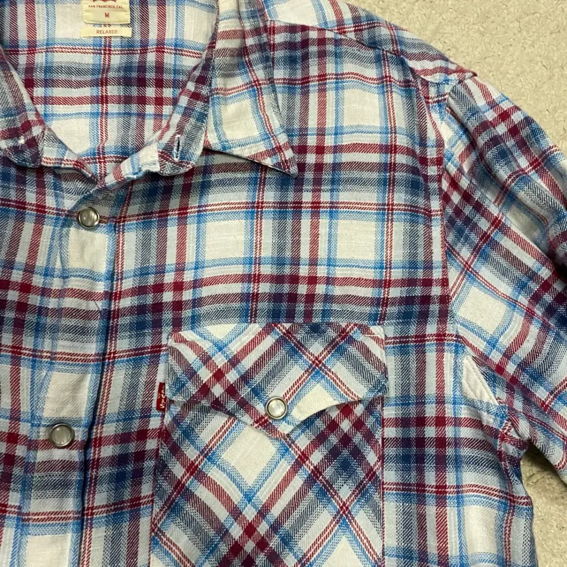 리바이스 셔츠 체크 m 95 상품이미지2