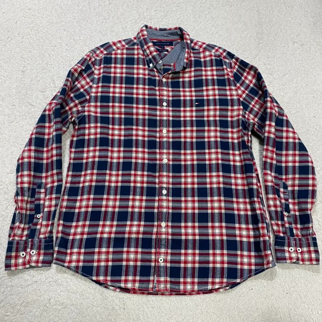 타미힐피거 셔츠 체크 L 100 상품이미지1