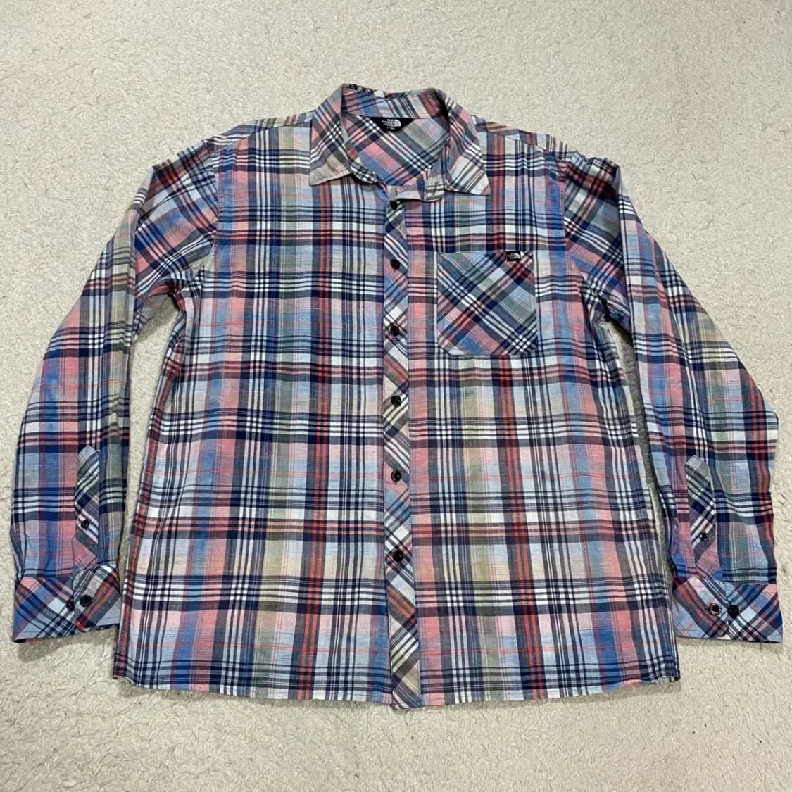 노스페이스 셔츠 체크 L 100 상품이미지1