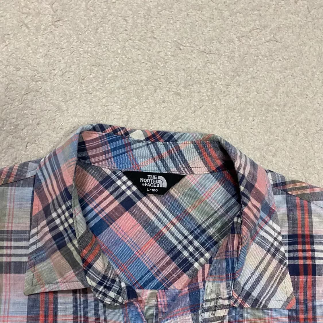 노스페이스 셔츠 체크 L 100 상품이미지3