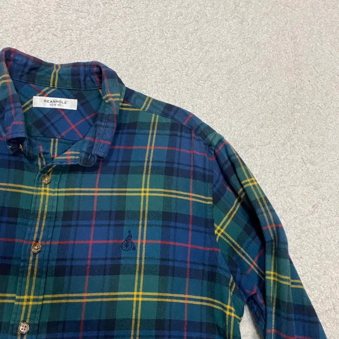 빈폴 셔츠 체크 슬림핏 L 100 상품이미지3