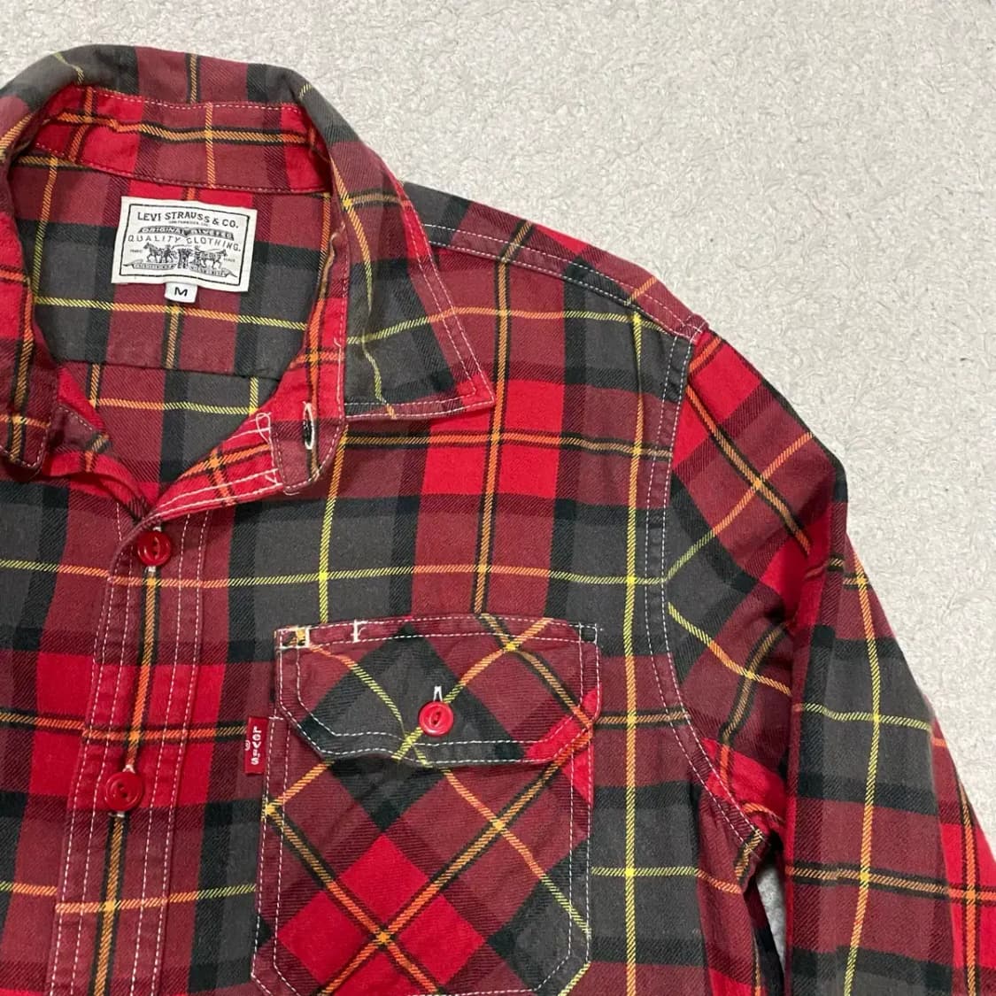 리바이스 셔츠 체크 m 95 상품이미지2