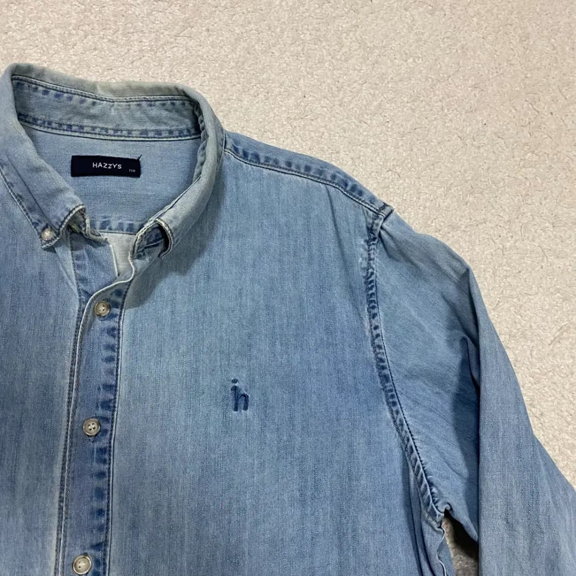 헤지스 데님 셔츠 상품이미지2