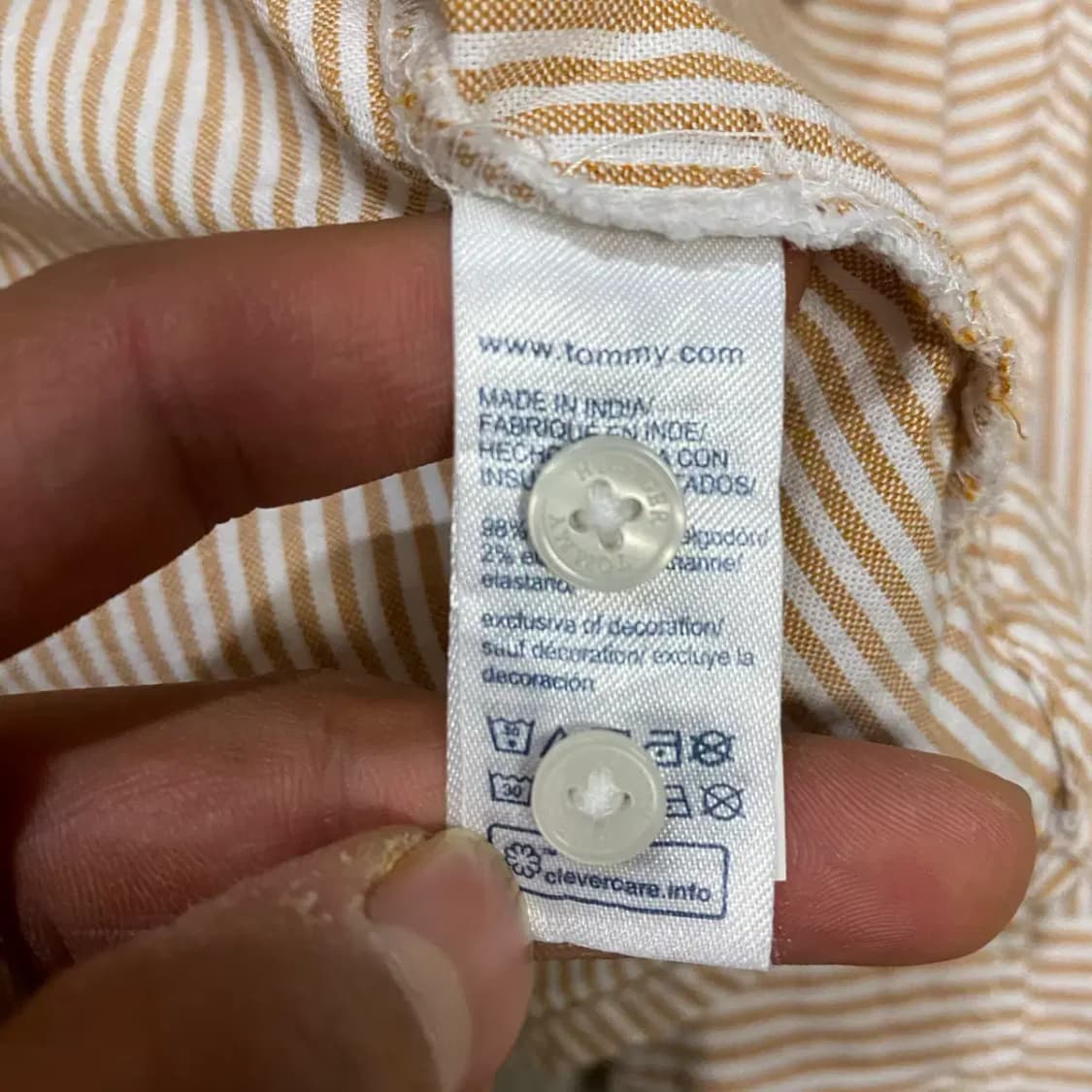 타미힐피거 셔츠 남방 스트라이프 여성 m 상품이미지4