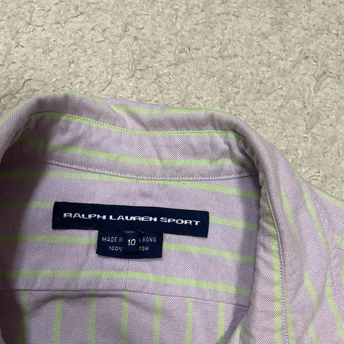 폴로 랄프로렌 스트라이프 민소매 셔츠 여성 10 상품이미지3