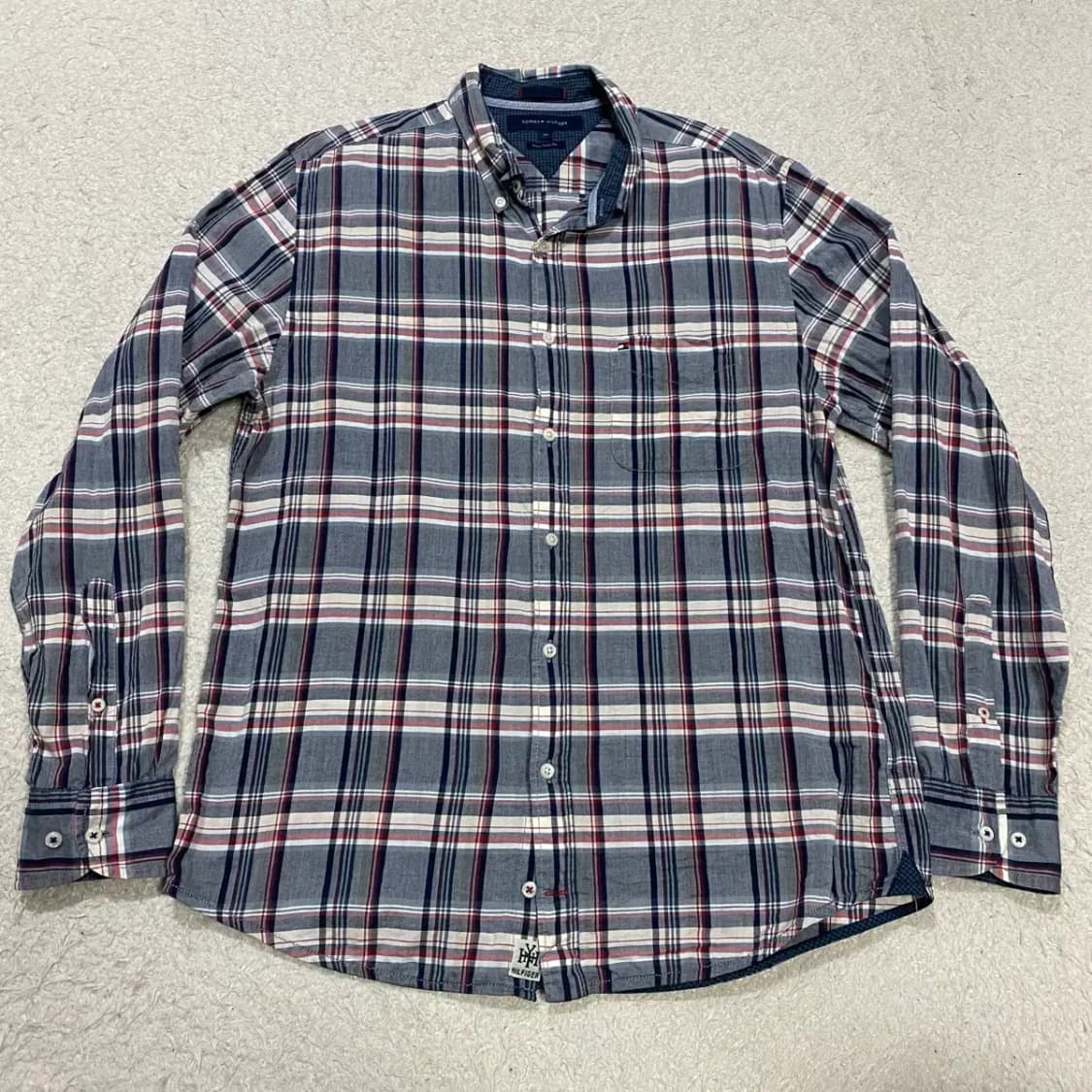 타미힐피거 셔츠 남방 체크 m 95 상품이미지1