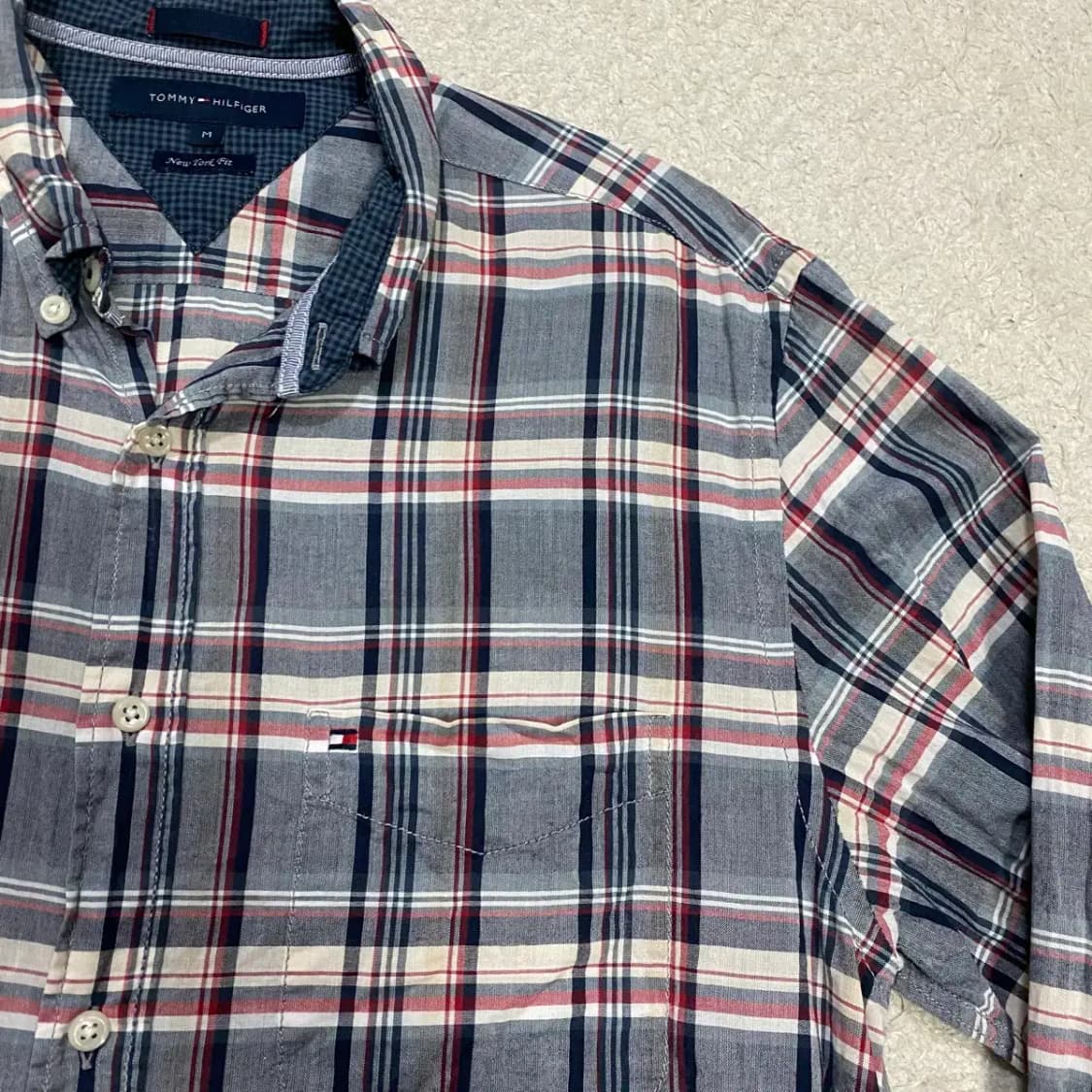 타미힐피거 셔츠 남방 체크 m 95 상품이미지2