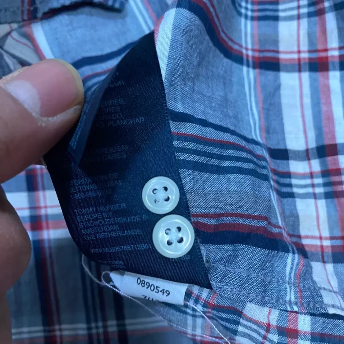 타미힐피거 셔츠 남방 체크 m 95 상품이미지4