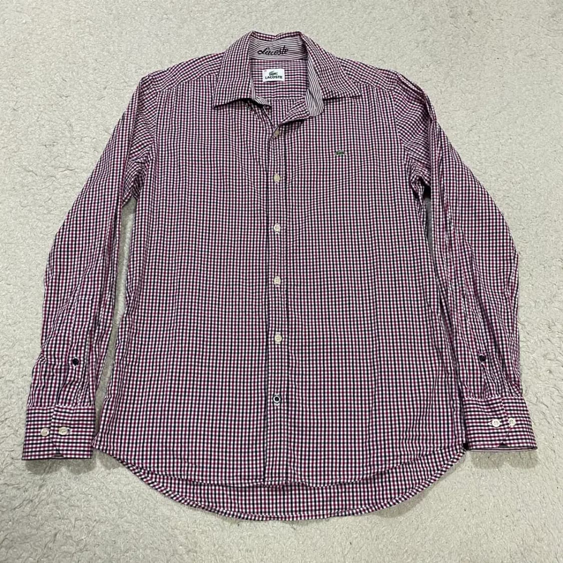 라코스테 셔츠 남방 체크 95 상품이미지1