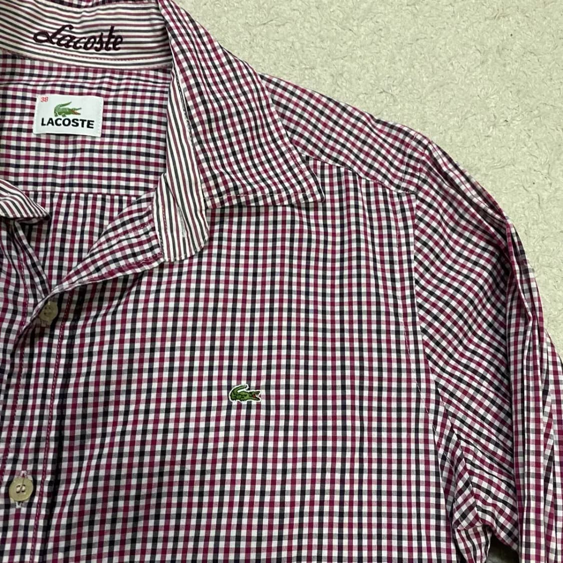 라코스테 셔츠 남방 체크 95 상품이미지2