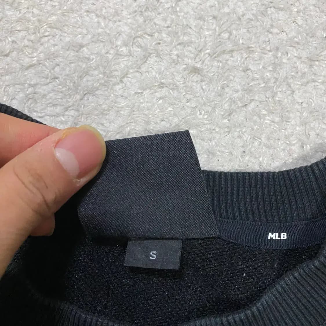 MLB 맨투맨 블랙 s 90 상품이미지3
