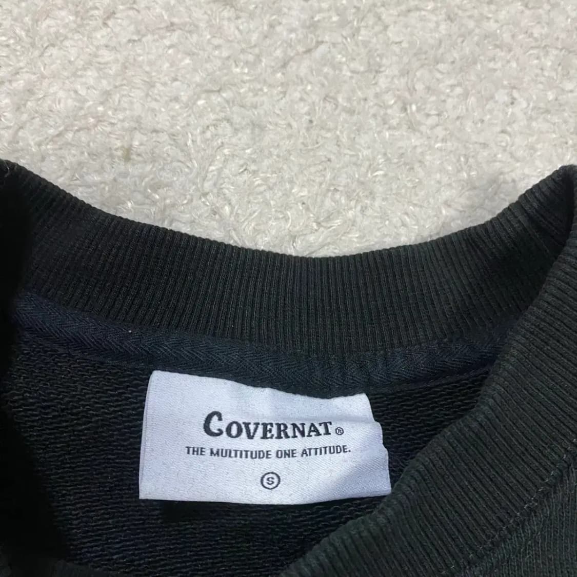 커버낫 맨투맨 블랙 s 90 상품이미지3