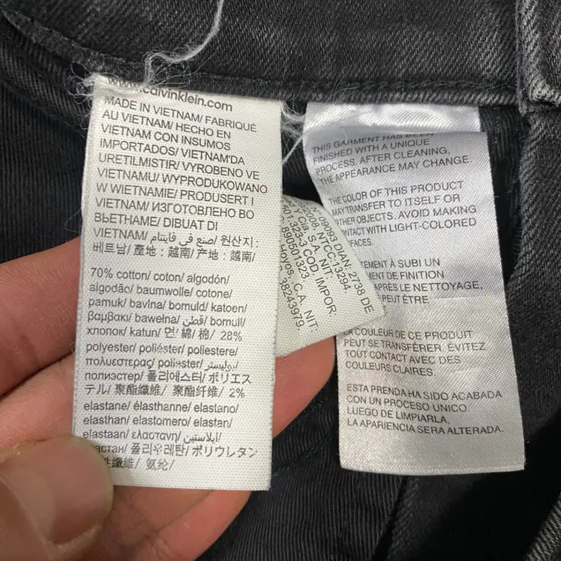 캘빈클라인 청바지 흑청 데님 팬츠 32인치 상품이미지6