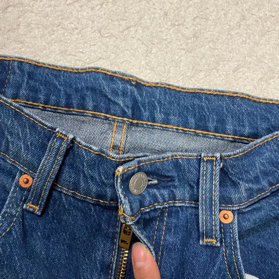 리바이스 502 청바지 데님 팬츠 33인치 상품이미지2