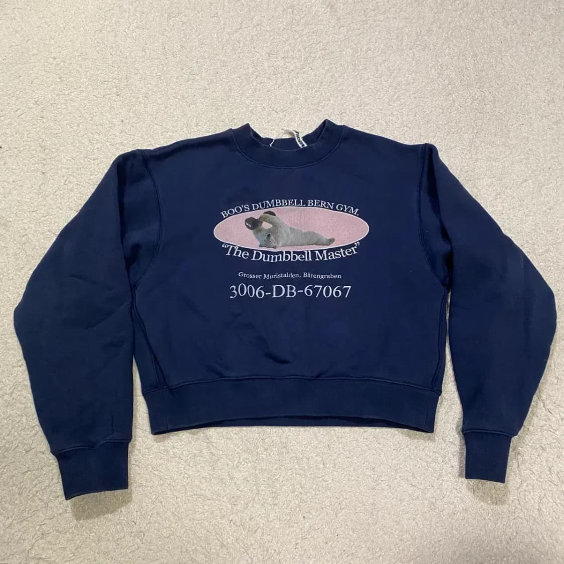 낸시부 맨투맨 크롭 s 상품이미지1