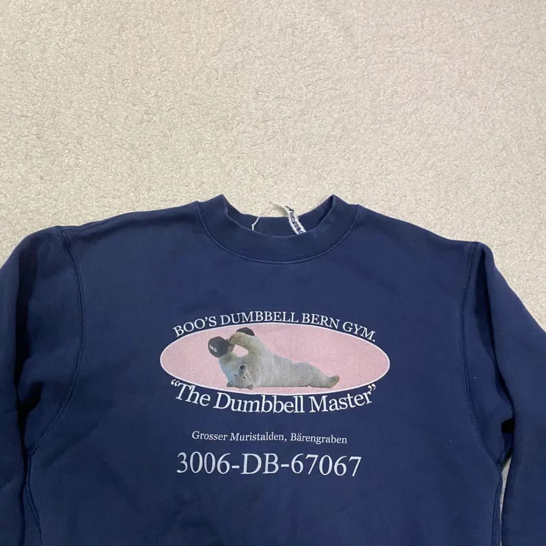 낸시부 맨투맨 크롭 s 상품이미지2