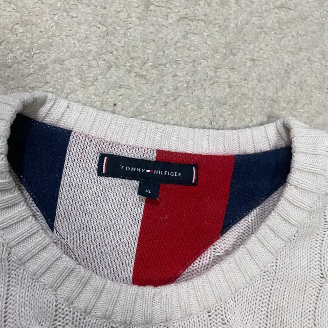 타미힐피거 니트 라운드 XL 상품이미지4