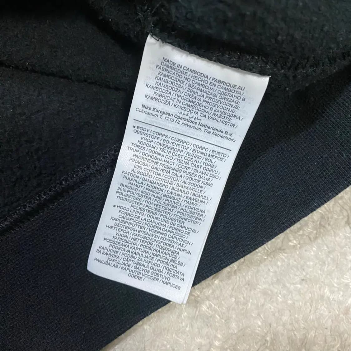 나이키 후드티 블랙 기모 s 상품이미지4