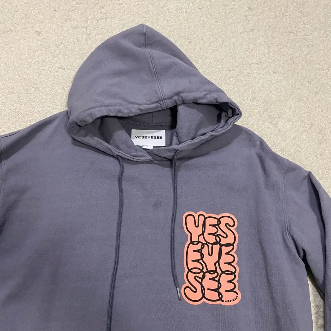 예스아이씨 후드티 퍼플 L 상품이미지2