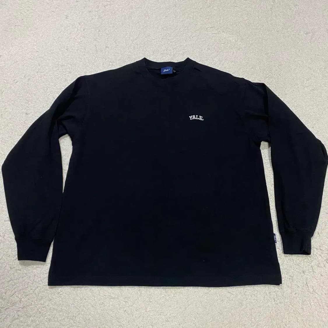 예일 롱슬리브 긴팔티 블랙 m 상품이미지1